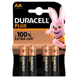 Elementai Duracell LR6, AA, 1.5 V, 4 vnt.