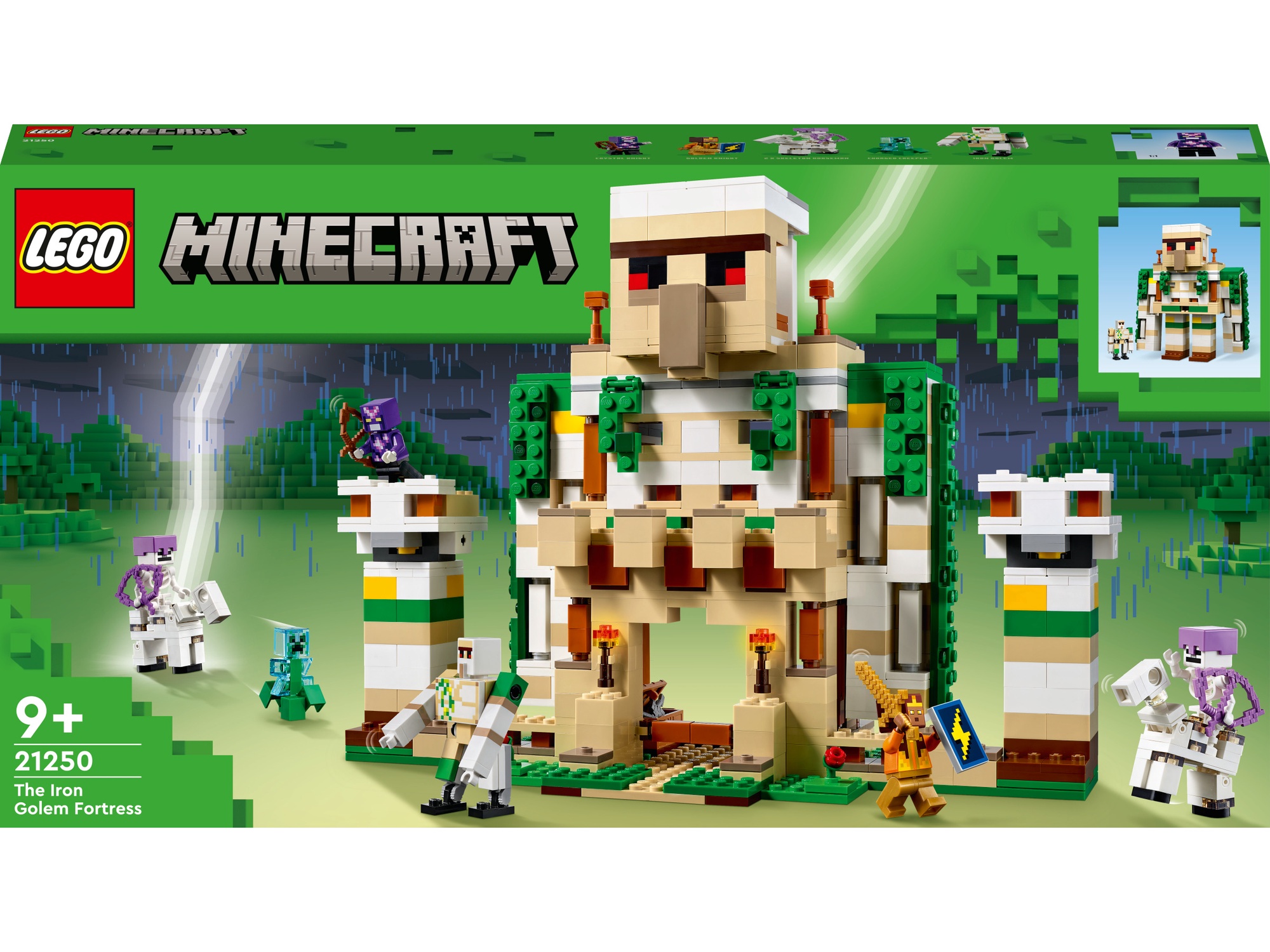 Конструктор LEGO® Minecraft® The Iron Golem Fortress 21250, 868 шт. -  Ksenukai.lv