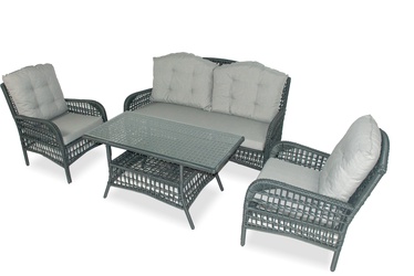 Комплект уличной мебели Floriane Garden Lady 134JML1161, серый, 4 места