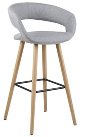 Bāra krēsls Home4you, pelēka