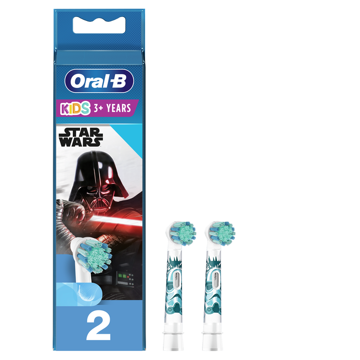 Uzgalis Oral-B EB10-2 Star Wars, zila/balta, 2 gab.