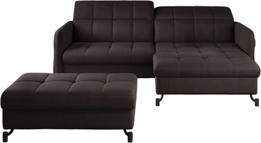 Комплект мебели Lorelle & Pouf Right Mat Velvet 29, комнатные, темно-коричневый