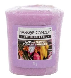 Svece, aromātiskā Yankee Candle Home Inspiration Banana Flower, 15 h, 49 g, 48 mm x 45 mm