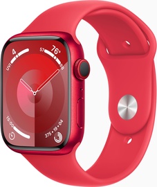 Viedais pulkstenis Apple Watch Series 9 GPS + Cellular, 45mm (PRODUCT)RED Aluminium (PRODUCT)RED Sport Band S/M, sarkana