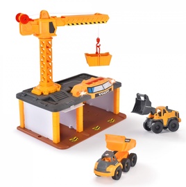 Транспортный набор игрушек Dickie Toys Volvo Construction Station 203726009, желтый