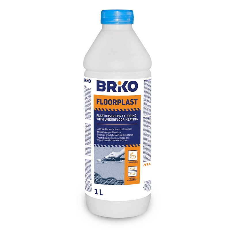 Пластификатор для бетона Briko Plasticizer for concrete floor, 1 л