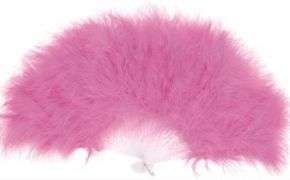 Веер Edu Fun Toys Hand Fan, розовый, пластик/перья