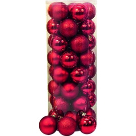 Eglītes rotājums Giocoplast Natale, sarkana, 6 cm, 6 cm, plastmasa, 40 gab.