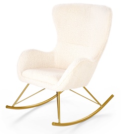 Šūpuļkrēsls Liberto, zelta/krēmkrāsa, 77 cm x 67 cm x 78 cm