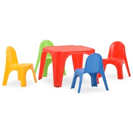 Комплект мебели для детской комнаты VLX 316178, синий/красный/желтый/зеленый