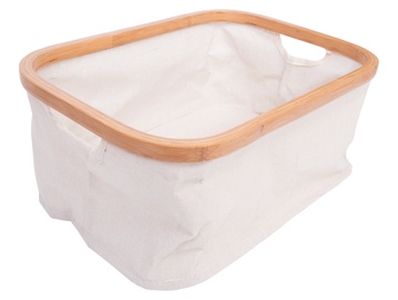 Hoiukast, esemete hoidmiseks Canvas THK-069713, hele pruun, 37 x 26 x 15 cm