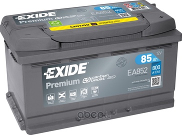 Akumulators Exide Premium EA852, 12 V, 85 Ah, 800 A