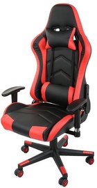 Игровое кресло Verk Group 01612, 53 x 57 x 125 - 135 см, черный/красный