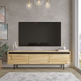 TV-laud Kalune Design LV1, must/tamm, 160 cm x 35.5 cm x 45.2 cm