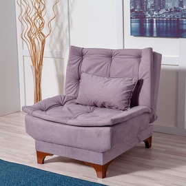 Atlošiamas krėslas Hanah Home Kelebek Berjer 867UNQ1032, violetinis, 85 cm x 75 cm x 85 cm