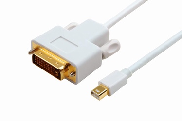 Кабель MicroConnect Mini DisplayPort, DVI-D, 2 м, белый