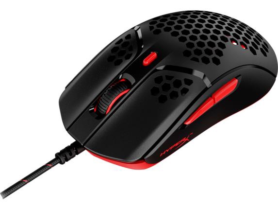 ИгроваямышьHyperXPulsefireHaste,черный/красный