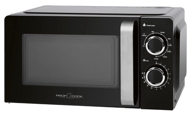 Mikroviļņu krāsns Proficook PC-MWG 1208, melna, 700 W (bojāts iepakojums)