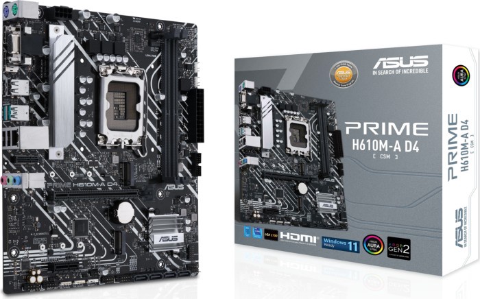 Mātesplate Asus PRIME H610M-A D4-CSM