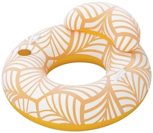 Надувное колесо Bestway Comfort Plush 43643, белый/oранжевый, 1180 мм