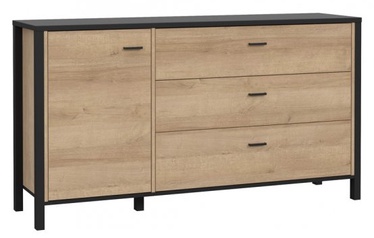 Kumode Forte High Rock Left, melna/ozola, 40.2 x 85.1 cm x 151.3 cm, 1 gab.