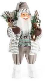 Figūriņa, "Ziemassvētku vecītis", 44 cm, balta/sudraba