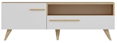 TV-laud Kalune Design Zera, valge/tamm, 1500 mm x 350 mm x 500 mm