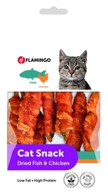 Лакомство для кошек Karlie Flamingo Cat Snack Dried Fish & Chciken, рыба/курица, 0.05 кг