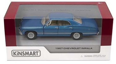 Bērnu rotaļu mašīnīte Kinsmart 1967 Chevrolet Impala KT5418, zila