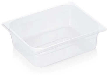 Gastronorm konteiners Was GN 1/2, 6100 ml, 32.5 cm x 26.5 cm x 10 cm, caurspīdīga, polipropilēns (pp)