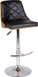 Baro kėdė OTE Gemini OTE-STOLEK-GEMINI-CZAR, matinė, juoda, 48 cm x 51 cm x 91 - 112 cm