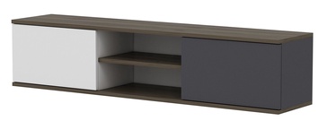 TV-laud Kalune Design Ayze, antratsiit/valge/pähklipuu, 160 cm x 32 cm x 33.2 cm