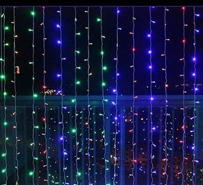 Светодиодная световая завеса, 3 м, многоцветный, 300 LED