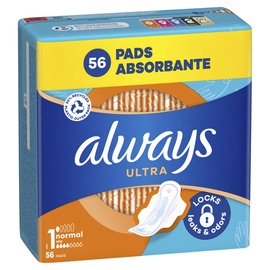 Higiēniskās paketes Always Daily Ultra Size 1, 56 gab.