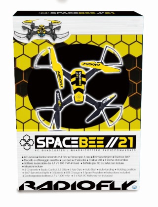 Игрушечный дрон Radiofly Space Bee//21 Misur 40025, 17.5 см