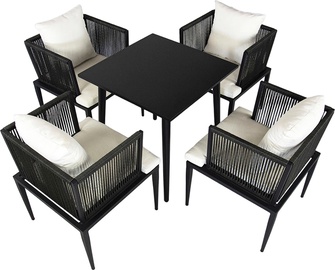 Välimööbli komplekt DM Grill Garden, valge/must, 1-4 istekohta