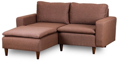 Stūra dīvāns Hanah Home Lungo Mini, gaiši brūna, kreisais, 154 x 150 x 78 cm