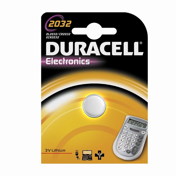 Elementai Duracell, CR2032, 3 V