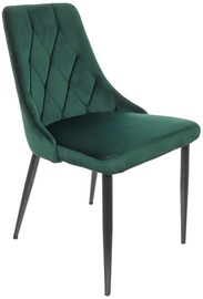 Стул для столовой Alvar MT_ACT/KRZ_ALVAR-DUBLIN_DARK_GREEN_19, матовый, зеленый, 48 см x 45 см x 89 см