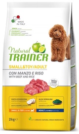 Сухой корм для собак Natural Trainer Small & Toy Adult With Beef, говядина/рис, 2 кг
