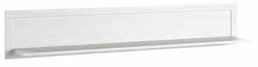 Sienas plaukts Helvetia Evora 02, balta, 177 cm x 25 cm x 32 cm