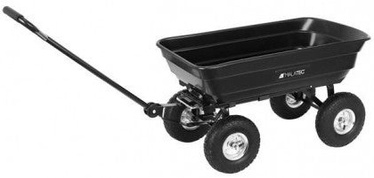 Четырехколесная тачка Malatec 00009043, cталь, черный, 75 л