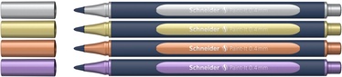 Ручка Schneider Metallic, многоцветный, 0.4 мм, 4 шт.