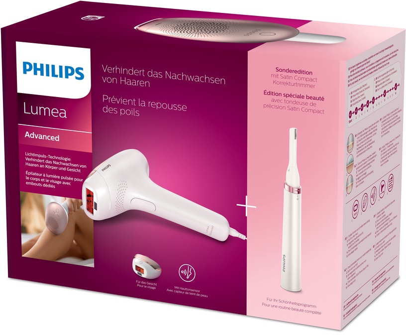 Эпилятор Philips BRI921/00, белый/розовый