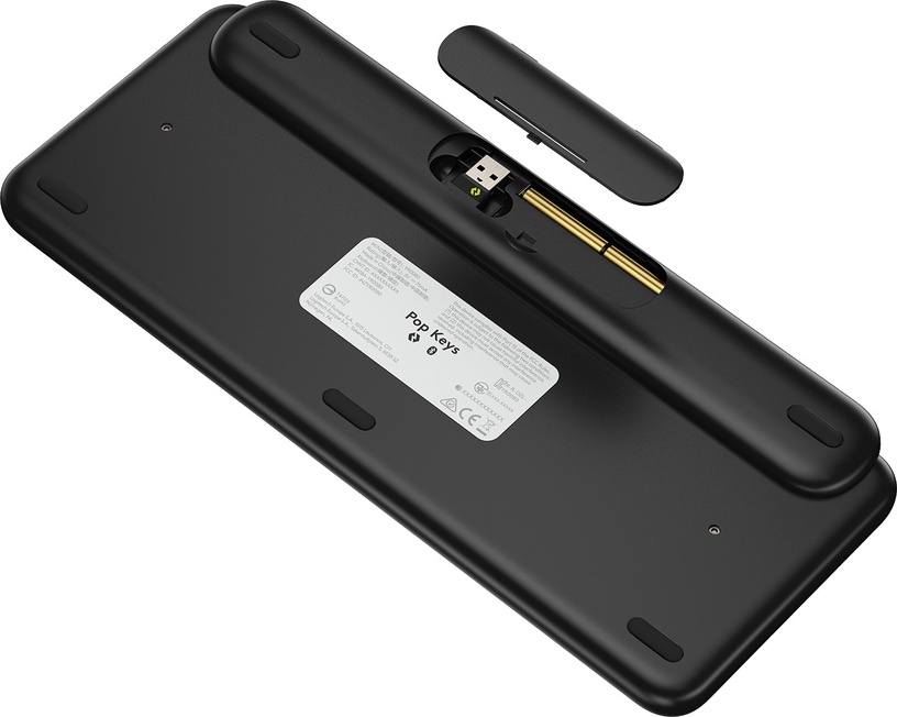 Клавиатура Logitech POP TTC BROWN EN, черный/желтый/серый, беспроводная
