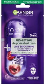 Sejas maska Garnier Pro-Retinol Ampoule Sheet Face Mask, sievietēm, 30+