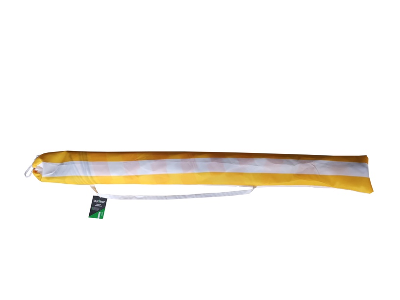 Pludmales lietussargs Outliner TSB20203-B3, 2400 mm, balta/dzeltena