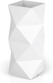 Puķu pods Monumo Asti Light, polietilēns, 29 cm x 29 cm, balta
