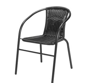 Dārza krēsls Bistro, melna, 60 cm x 52 cm x 73 cm