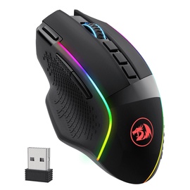 Spēļu pele Redragon M991-RGB ar vadu pie usb / ps/2, melna